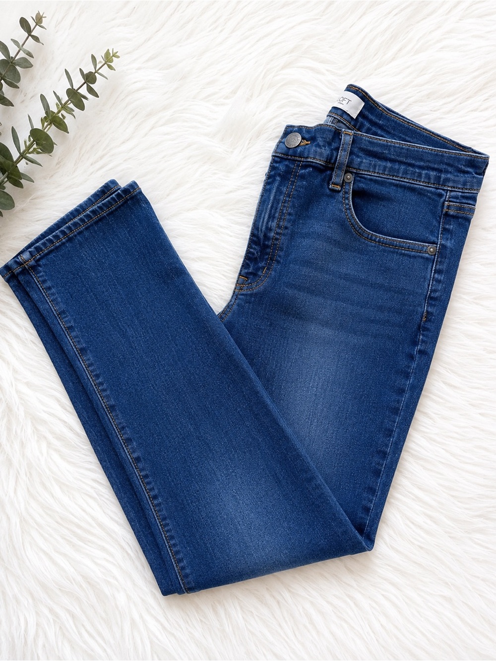 LOFT Women's Boyfriend Jeans in Medium Blue Wash